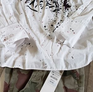 Zara shirt and cargo pants set
